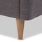 Baxton Studio Hannah Mid-Century Modern Dark Grey King Size Platform Bed 125-7009 - alternate 3